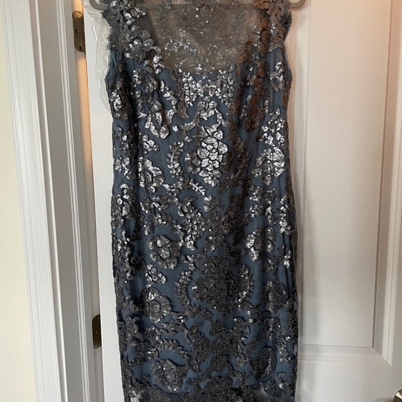 TADASHI SHOJI Dresses & Skirts - COCKTAIL DRESS. TADASHI SHOJI  Blue/Gray Size 12